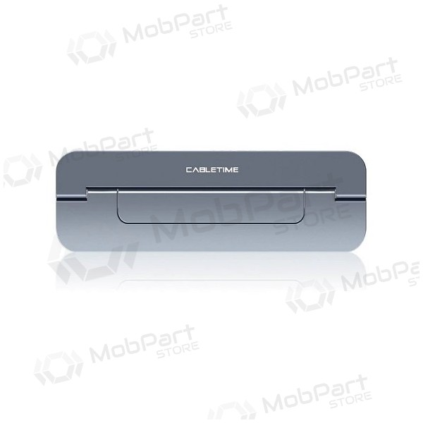 Nešiojamo kompiuterio stovas, grigio