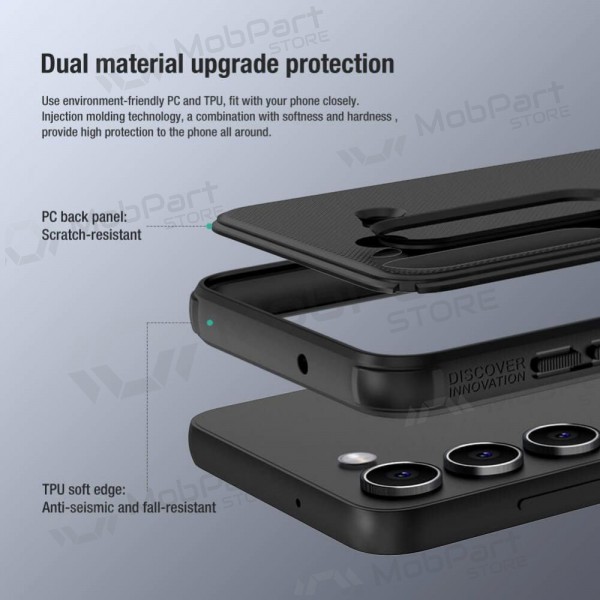 Samsung Galaxy S23 Ultra custodia „Nillkin Frosted Shield“ (nero) Samsung Galaxy S23 Ultra custodia „Nillkin Frosted Shield“ (nero)