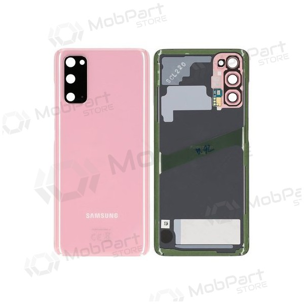 Samsung G981F / G980 Galaxy S20 coperchio batteria posteriore rosa (Cloud Pink) (usato grade A, originale)
