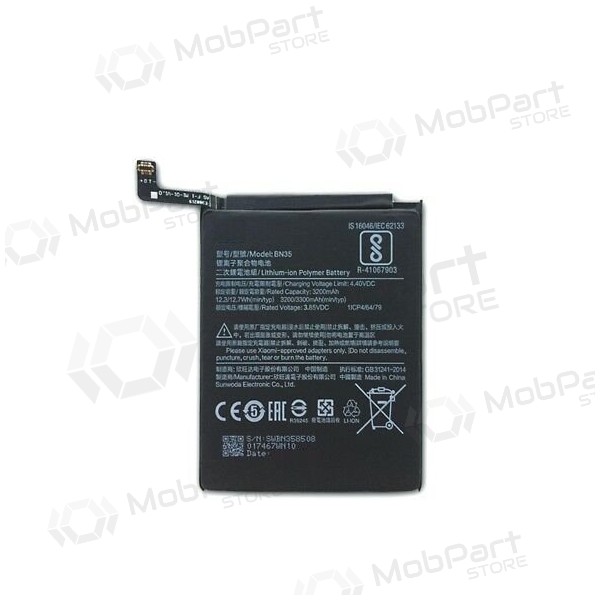Xiaomi Redmi 5 batteria, akumuliatorius (BN35) Xiaomi Redmi 5 batteria, akumuliatorius (BN35)