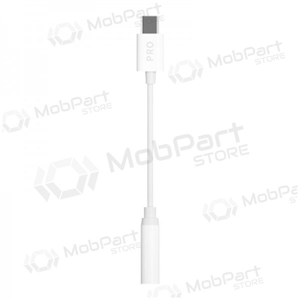 Adattatore audio Dudao L16CPro USB-C a 3.5 mm bianco