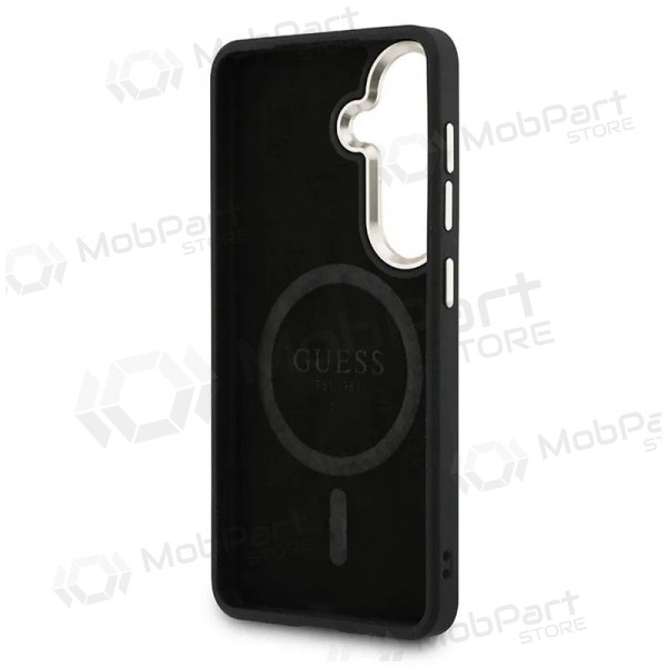 Custodia Samsung Galaxy S26 - Guess PU Leather 4G Gold Frame Magnetic (nera)