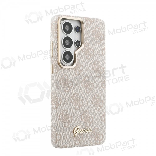 Custodia per Samsung Galaxy S26 Ultra - Guess PU 4G Script Metal Logo Magnetic (rosa)