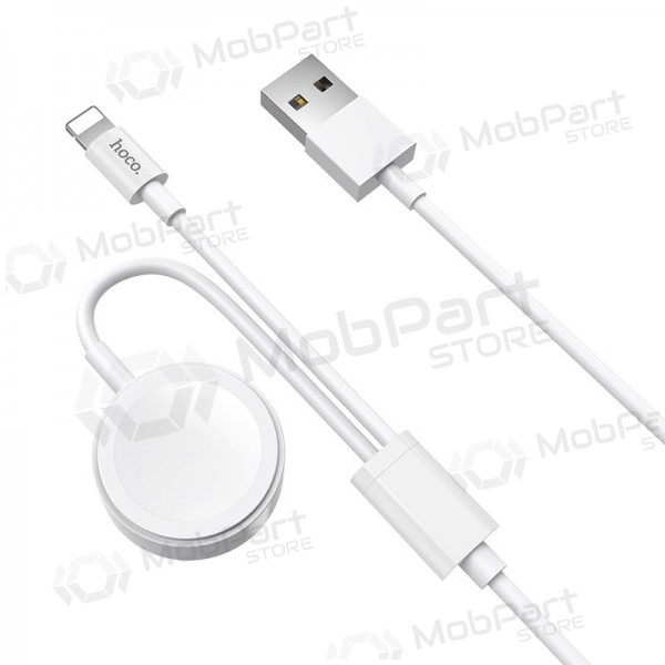 USB cavo HOCO U69 lightning 1.0m (with iWatch wireless charger) (bianca)