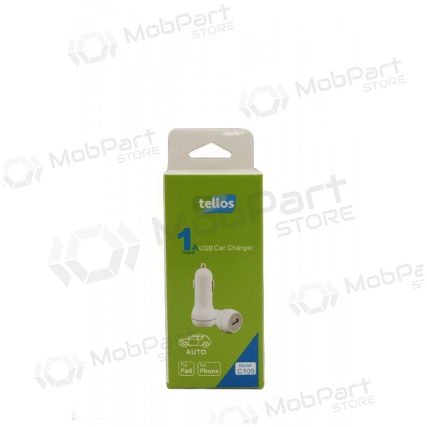 Caricatore per auto Tellos C109 USB 1A (bianca)