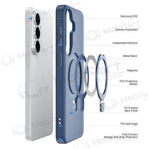 Custodia per Samsung Galaxy S26 Ultra - Dux Ducis Yind Magnetic Stand (blu scuro)