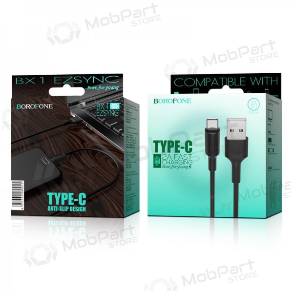 USB cavo Borofone BX1 Type-C 1.0m (nero)