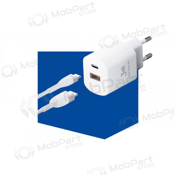 Caricatore 3MK HyperCharger 20W 1xUSB-C + 1xUSB-A PD/QC