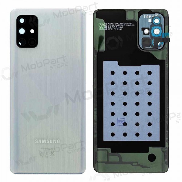 Samsung A715 Galaxy A71 2020 coperchio batteria posteriore d'argento (Prism Crush Silver) (usato grade C, originale) Samsung A715 Galaxy A71 2020 coperchio batteria posteriore d'argento (Prism Crush Silver) (usato grade C, originale)