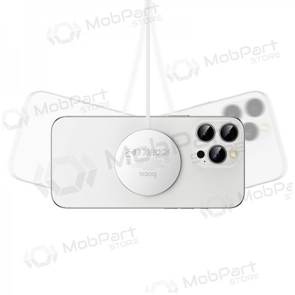 Caricabatterie wireless Hoco CW63 15 W Qi2 bianco