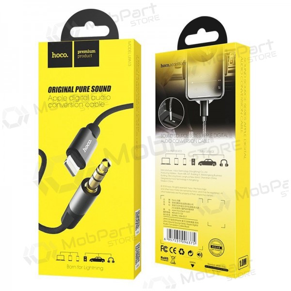 Adattatore da Apple - Lightning - ad Audio 3,5mm HOCO UPA13 (nero)