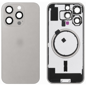 Cover posteriore per Apple iPhone 16 Pro (grigio) (Premium)