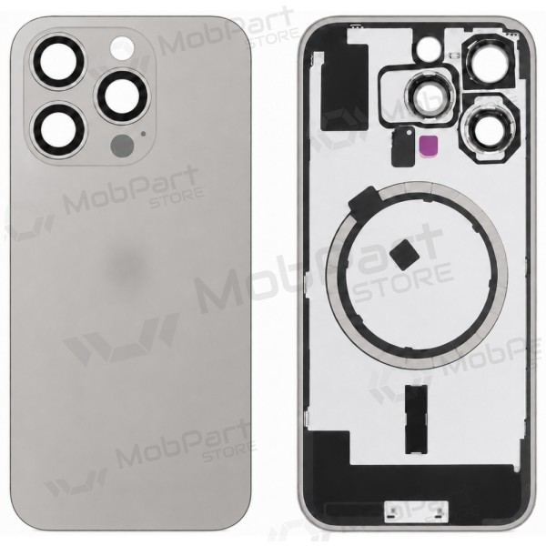 Cover posteriore per Apple iPhone 16 Pro (grigio) (Premium)