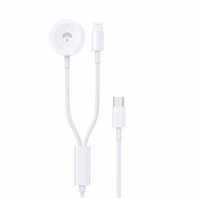 Cavo USB-C Dudao A12MAX-2in1 USB-C a iWatch / Lightning 1.2 m