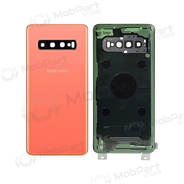 Samsung G973 Galaxy S10 coperchio batteria posteriore rosa (Flamingo Pink) (usato grade C, originale) Samsung G973 Galaxy S10 coperchio batteria posteriore rosa (Flamingo Pink) (usato grade C, originale)