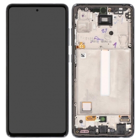 Schermo Samsung Galaxy A52 (nero) (con cornice) (originale)