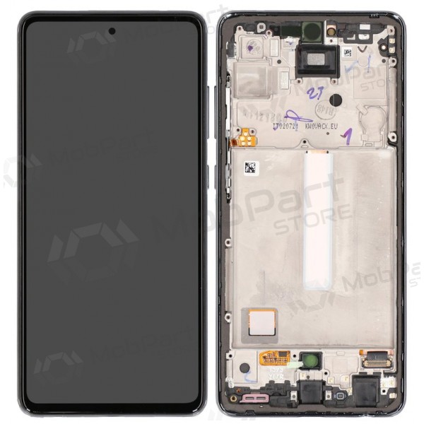 Schermo Samsung Galaxy A52 (nero) (con cornice) (originale)