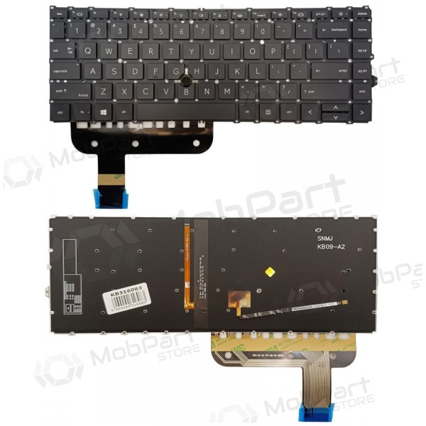 Tastiera HP EliteBook 845 G7, su pašvietimu e „trackpoint“