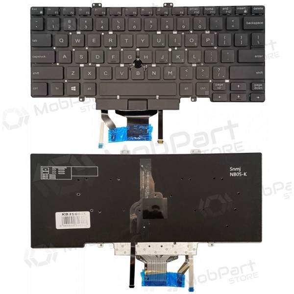 Tastiera DELL Latitude 5400, su „trackpoint“