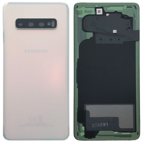 Samsung G973 Galaxy S10 coperchio batteria posteriore bianca (Prism White) (usato grade A, originale)