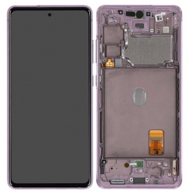 Samsung Galaxy S20 FE schermo / display (levandos) (con una cornice) (originale)