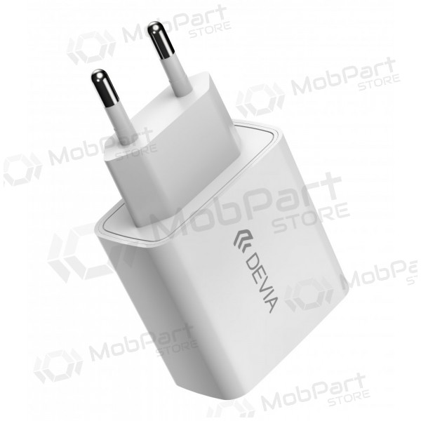 Caricatore Devia Smart PD Quick Charge + MFI Type-C-Lightning (bianca)