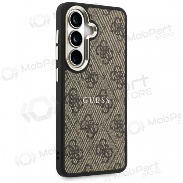Custodia Samsung Galaxy S26 - Guess PU Leather 4G Gold Frame Magnetic (marrone)
