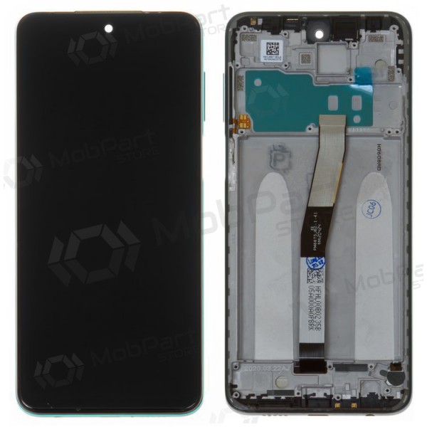 Xiaomi Redmi Note 9S schermo / display (blu) (con una cornice) (service pack) (originale)