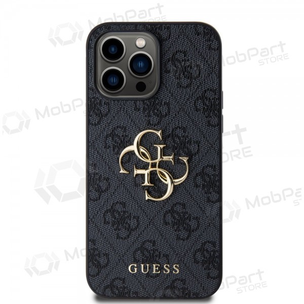 Custodia per Apple iPhone 14 Pro Max - Guess PU 4G Metal Logo (grigio)
