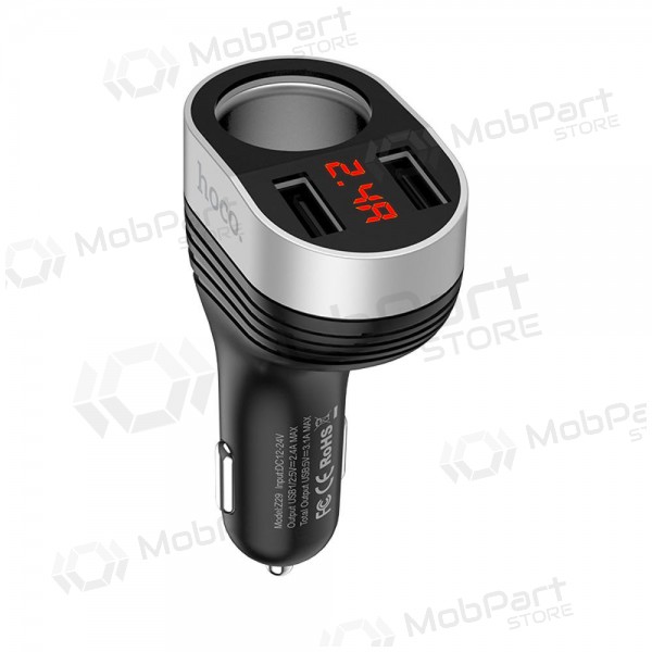 Caricatore automobilinis Hoco Z29 x 2 USB (3.1A) (nero)