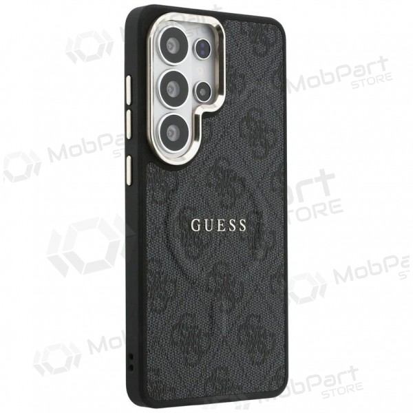 Custodia per Samsung Galaxy S26 Ultra -Guess PU Leather 4G Gold Frame Magnetic- (nera)