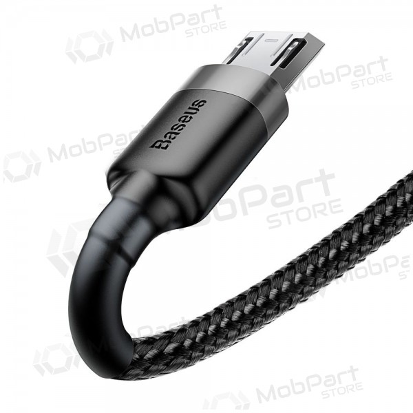 USB cavo Baseus Cafule microUSB 2.0m 1.5A (grigio-nero) CAMKLF-CG1