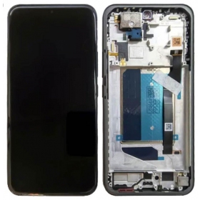 Schermo Xiaomi Poco M8 Pro 5G (nero) (con cornice) (originale)