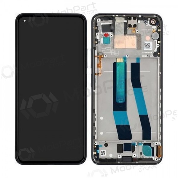 Xiaomi Mi 11 Lite 4G / Mi 11 Lite 5G schermo / display (nero) (con una cornice) (service pack) (originale)