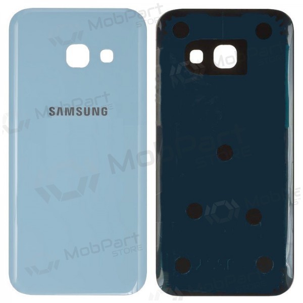 Samsung A320 Galaxy A3 2017 coperchio batteria posteriore azzurro (blue mist) (usato grade C, originale) Samsung A320 Galaxy A3 2017 coperchio batteria posteriore azzurro (blue mist) (usato grade C, originale)