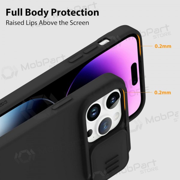 Custodia per Apple iPhone 14 - Nillkin Silicone (nero)