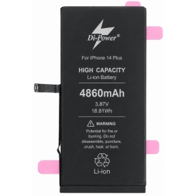 Batteria Apple iPhone 14 Plus, accumulatore Di-Power 4860 mAh (capacità aumentata)