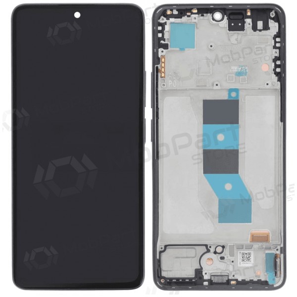 Ekranas Xiaomi Redmi Note 14 5G su lietimui jautriu stikliuku e rėmeliu Black OLED