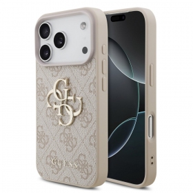 Custodia per Apple iPhone 17 Pro - Guess PU 4G Metal Logo