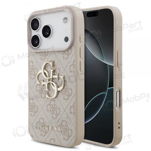 Custodia per Apple iPhone 17 Pro - Guess PU 4G Metal Logo (rosa)