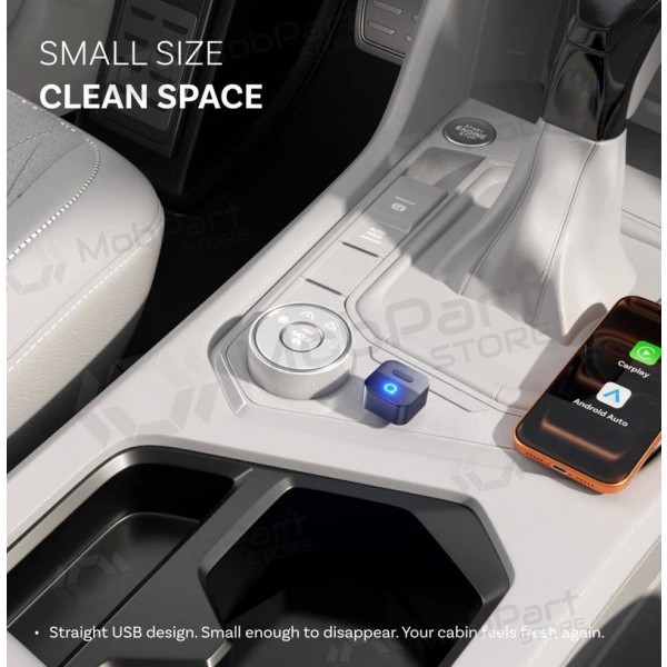 Adattatore wireless CarPlay / Android Auto Ottocast Mini Pico CA525-T nero