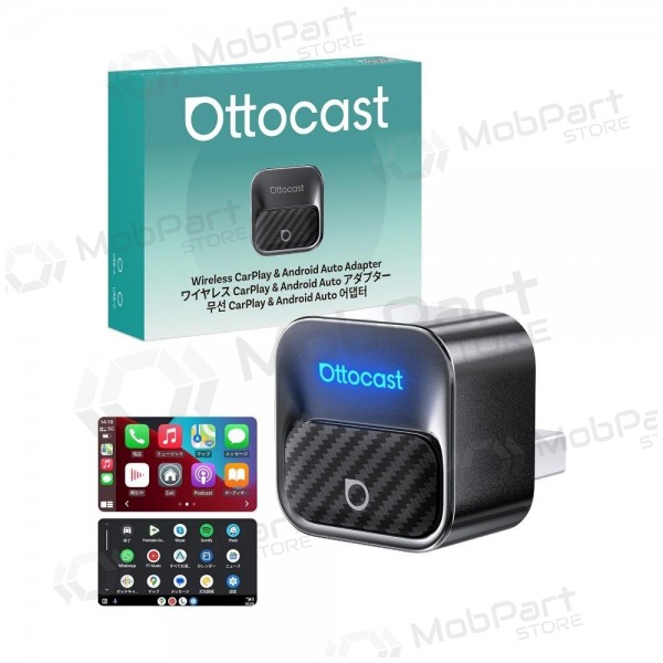 Adattatore CarPlay Ottocast Mini Core wireless Android Auto nero