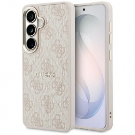 Custodia Samsung Galaxy S26 - Guess PU Leather 4G Gold Frame Magnetic (marrone)