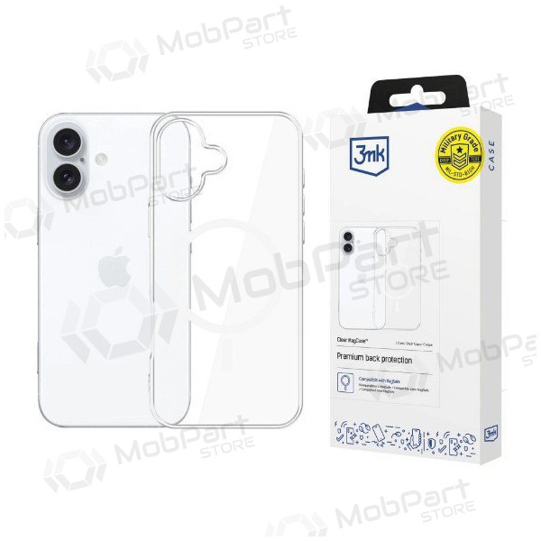 Custodia per Apple iPhone 16 - 3MK Clear MagCase