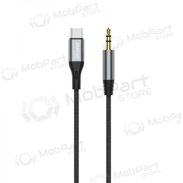 Cavo audio Dudao L11ProT USB-C a 3.5 mm 1 m nero
