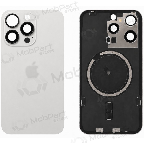 Cover posteriore per Apple iPhone 15 Pro Max (bianco) (Premium)