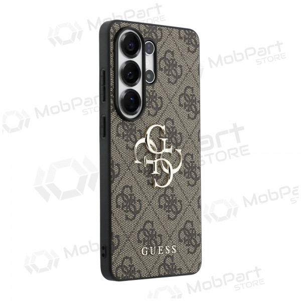 Custodia per Samsung Galaxy S26 Ultra - Guess PU 4G Metal Logo (marrone)
