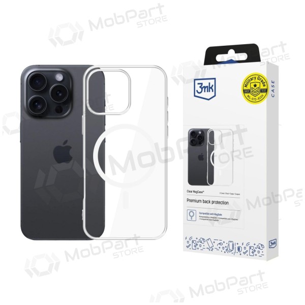 Custodia per Apple iPhone 16 Pro - 3MK Clear MagCase (trasparente)