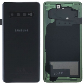 Samsung G973 Galaxy S10 coperchio batteria posteriore nero (Prism Black) (usato grade B, originale)