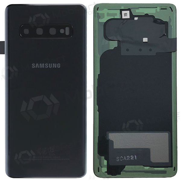 Samsung G973 Galaxy S10 coperchio batteria posteriore nero (Prism Black) (usato grade B, originale)